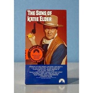 Vintage The Sons of Katie Elder VHS NEW SEALED John Wayne Paramount Watermark